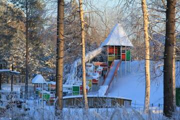 Фото номера Дом с 2 спальнями Дома для отпуска Pankkotupa 16-B г. Пункахарью 91